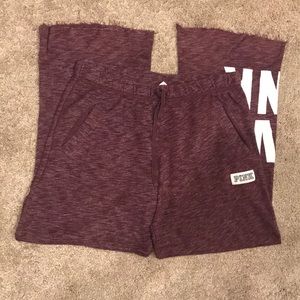 Victoria’s Secret pink maroon sweatpants medium